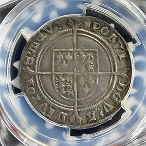 (1551-53) G.B. Edward VI 1 Shilling PCGS XF45 Lot#G943 Silver! S-2482 Tun