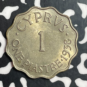 1938 Cyprus 1 Piastre Lot#T2362 High Grade! Beautiful!