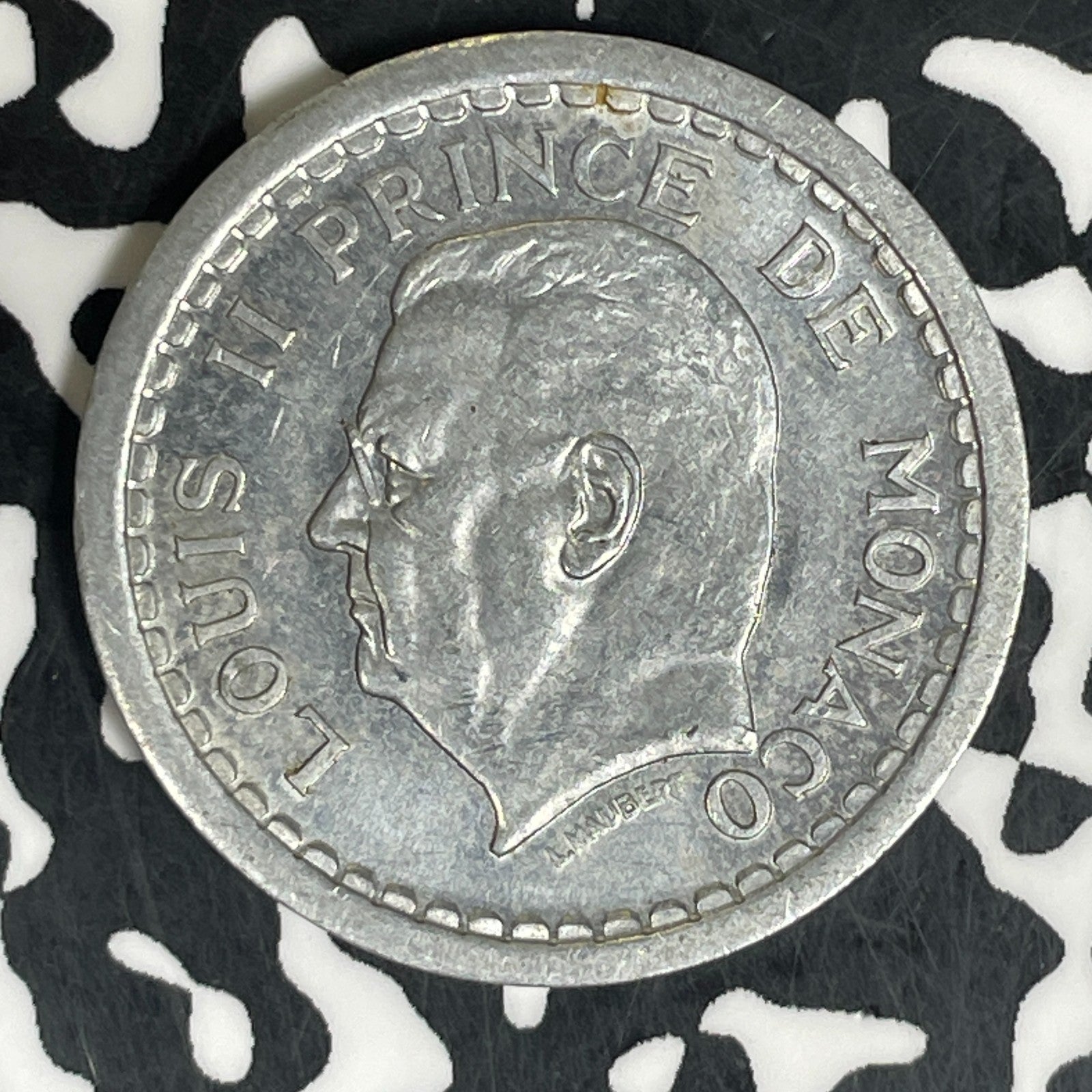 (1945) Monaco 2 Francs Lot#C5988 High Grade! Beautiful!