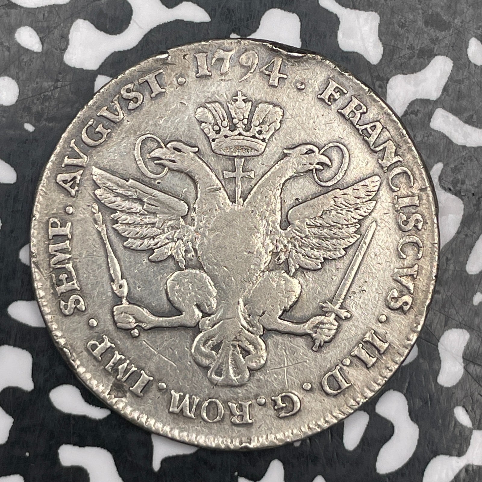 1794 Germany Hamburg 32 Schilling Lot#JM1643 Silver! Cleaned & Rim Hits