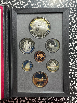 1996 Canada 7x Coin Proof Set Lot#B2694 Including Silver! With Case & C.O.A.