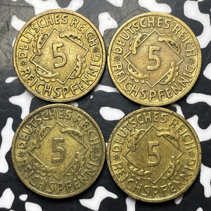 1936-F Germany 5 Pfennig (4 Available) (1 Coin Only)