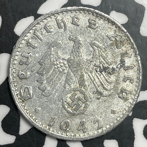 1942-G Germany 50 Pfennig Lot#T2626