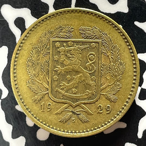 1929 Finland 10 Markkaa Lot#T5071