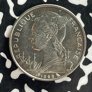 1962 Reunion 50 Francs Lot#T7404 High Grade! Beautiful!