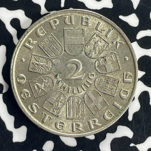 1929 Austria 2 Schilling Lot#T8554 Silver! High Grade! Beautiful!