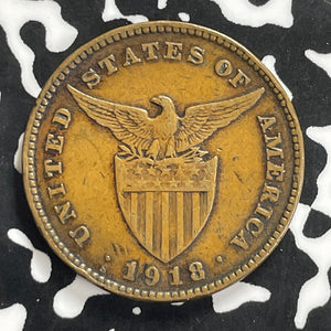 1918-S U.S. Philippines 1 Centavo Lot#C0094