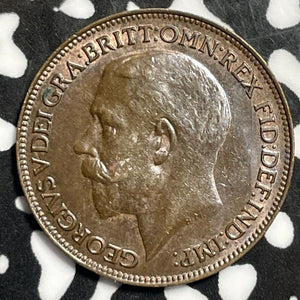 1924 Great Britain Farthing Lot#E4325 High Grade! Beautiful!