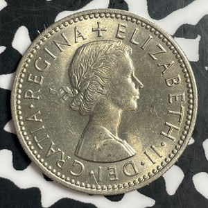 1956 Great Britain 1 Shilling Lot#T3145 High Grade! Beautiful! KM#904