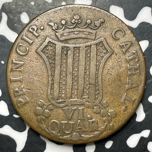 1810 Spain Catalonia 6 Quartos Lot#MK341
