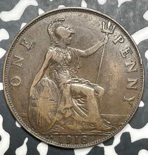 1918-KN Great Britain 1 Penny Lot#T9062