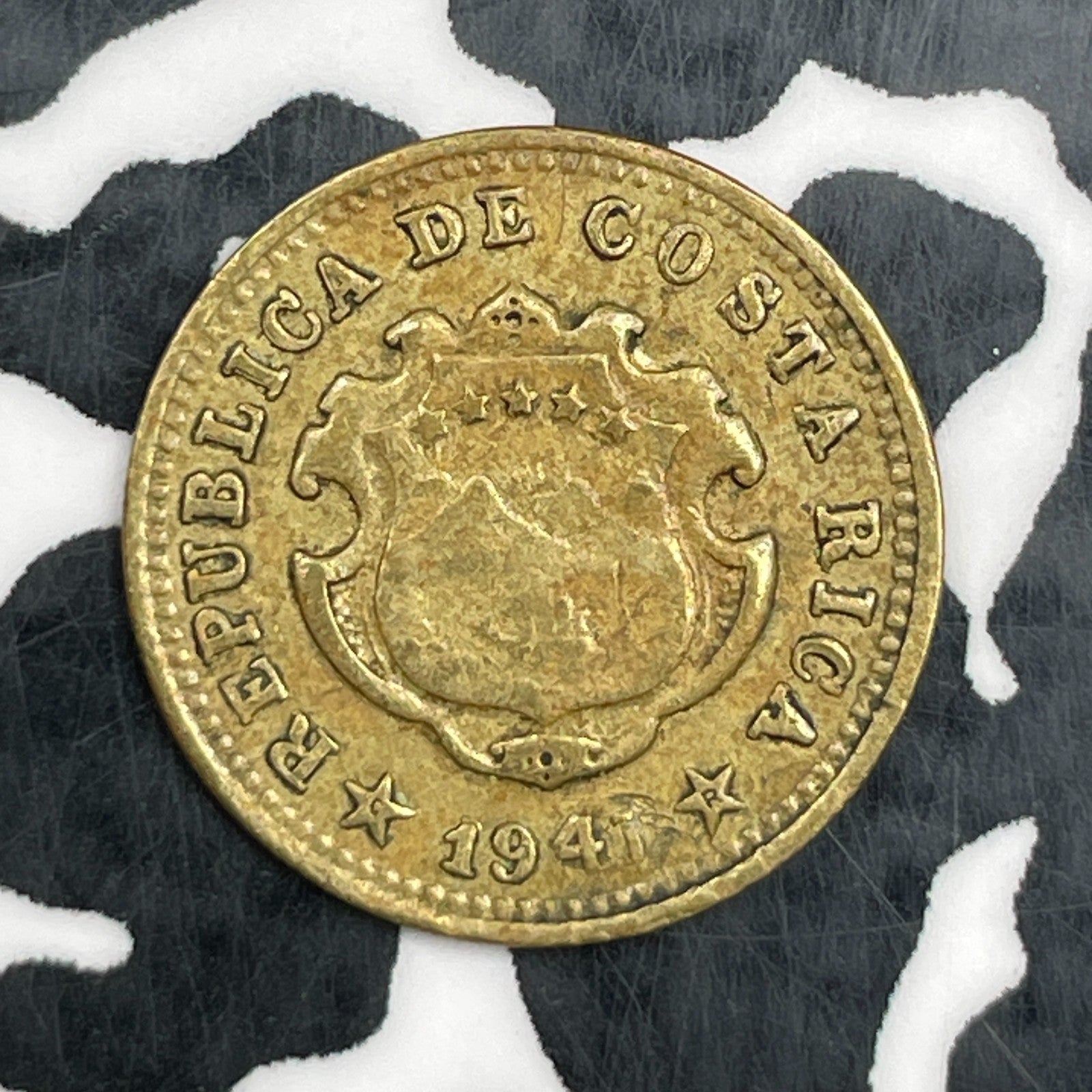1941 Costa Rica 5 Centimos Lot#N2874