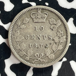 1870 Canada 10 Cents Lot#T7738 Silver!