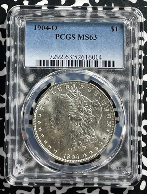 1904-O U.S. $1 Morgan Dollar PCGS MS63 Lot#G366 Silver! Choice UNC!