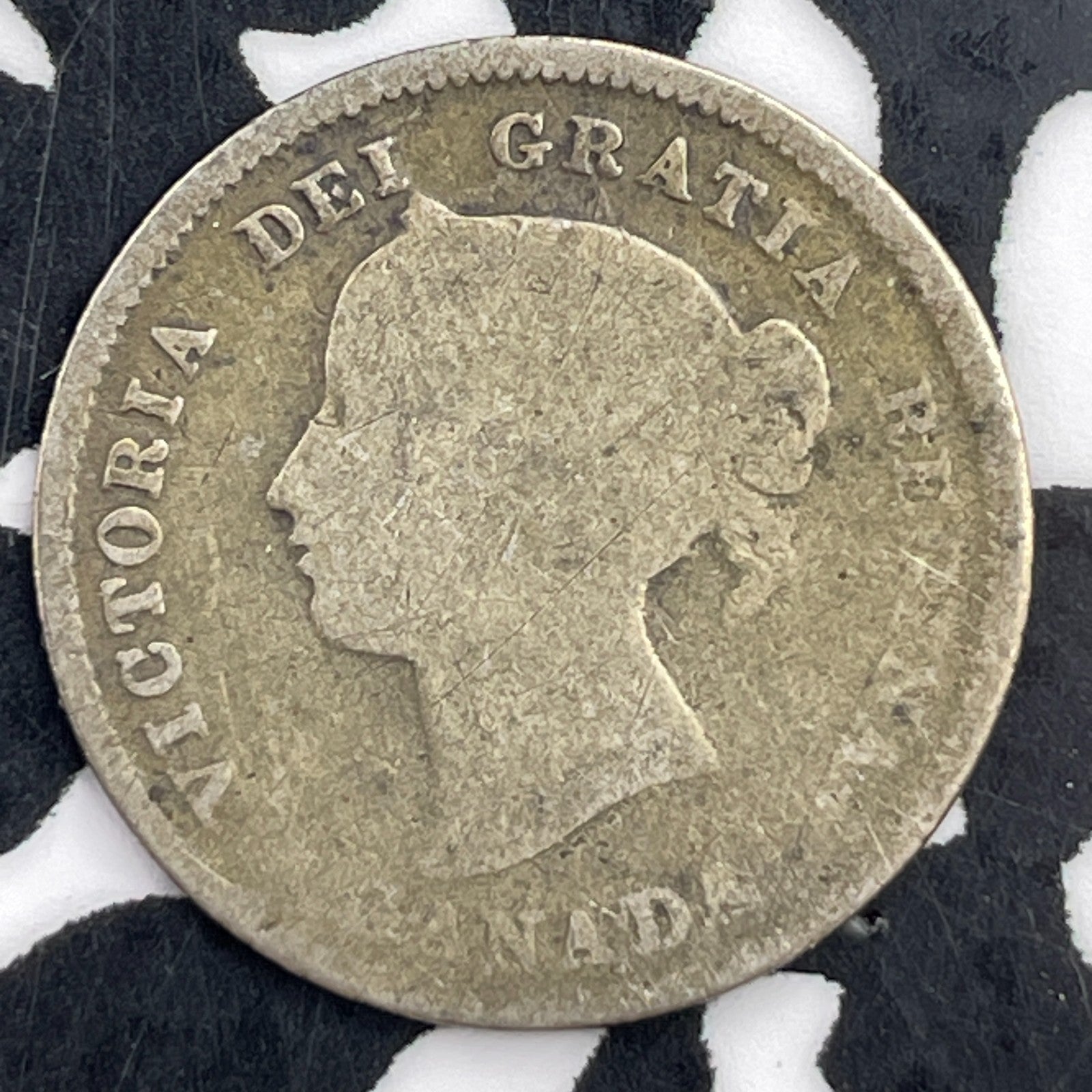 1874-H Canada 5 Cents Lot#F2841 Silver!