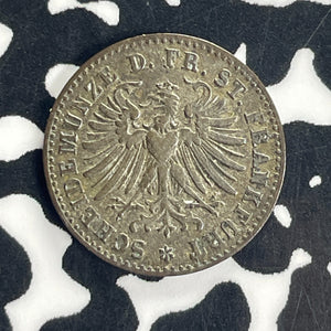 1865 Germany Frankfurt 1 Kreuzer Lot#T8604