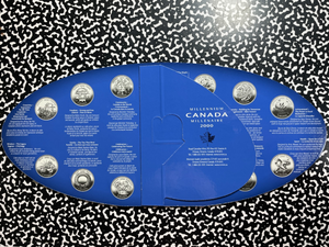 2000 Canada New Millenium 13x Coin Proof Set Lot#B2668 With Case