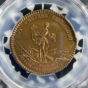 "1716" France Louis XV 'The Kings Pleasure' Jeton PCGS MS64RB Lot#G807