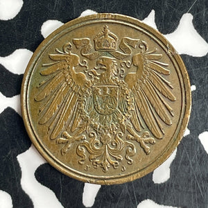 1901-J Germany 1 Pfennig Lot#T8104 Nice! Key Date!