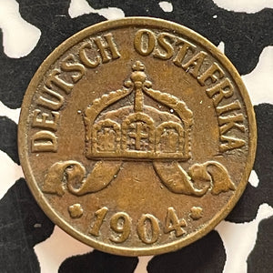 1904-A German East Africa 1/2 Heller Half Heller Lot#T5154