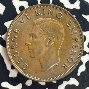 1941 New Zealand 1 Penny Lot#T7997 High Grade! Beautiful! Key Date!