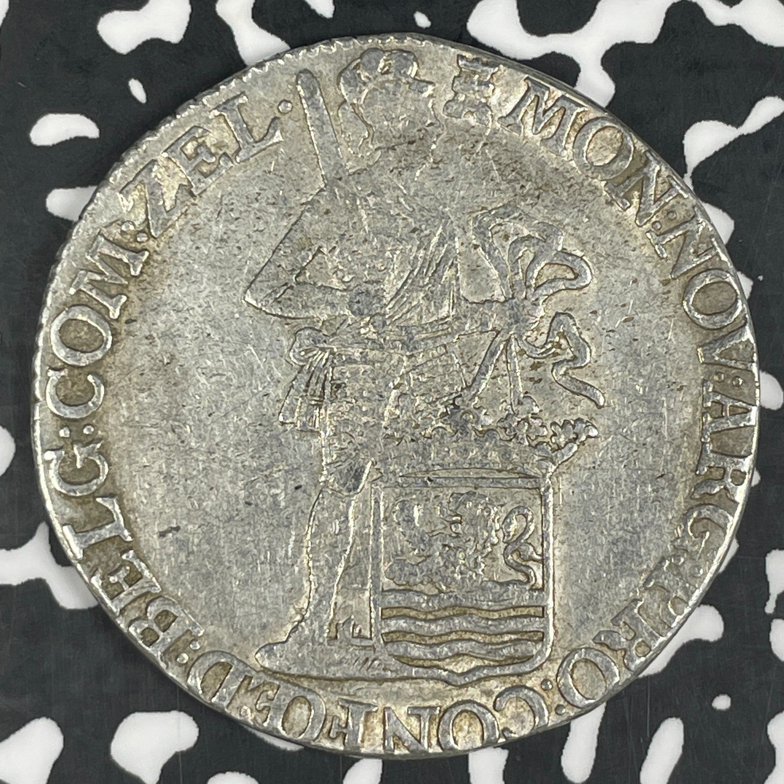 1773 Netherlands Zeeland 1 Ducat Lot#JM0738 Large Silver! KM#52.4