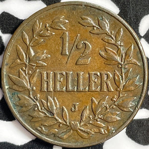 1906-J German East Africa 1/2 Heller Half Heller Lot#D9145