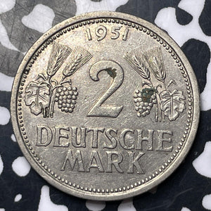 1951-J West Germany 2 Mark Lot#E8901