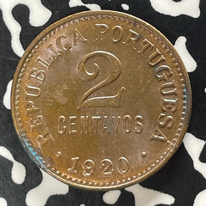 1920 Portugal 2 Centavos Lot#T5720 High Grade! Beautiful!