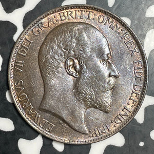 1902 Great Britain 1/2 Penny Half Penny Lot#T3604 High Grade! Beautiful!