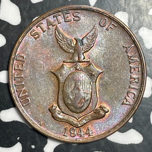 1944-S U.S. Philippines 1 Centavo Lot#T2893 High Grade! Beautiful!