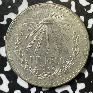 1932 Mexico 1 Peso Lot#E5003 Silver! High Grade! Beautiful!