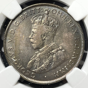 1933 Australia 1 Florin NGC XF45 Lot#G8539 Silver! Key Date!