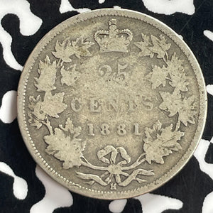 1881-H Canada 25 Cents Lot#T7740 Silver!