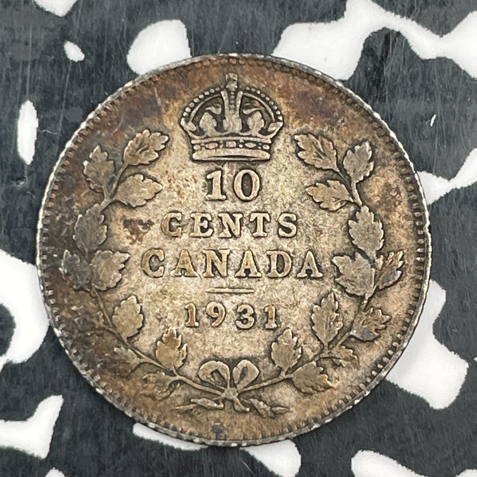 1931 Canada 10 Cents Lot#F8469 Silver!
