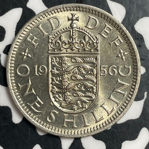 1956 Great Britain 1 Shilling Lot#T3145 High Grade! Beautiful! KM#904