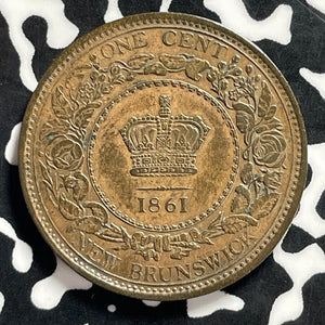 1861 New Brunswick Large Cent Lot#C0021 Nice!