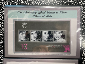 2007 Gibraltar Princess Diana £5 Pounds F.D.C. Mint Set Lot#B2818 With Case