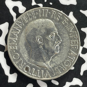 1936 Italy 10 Lire Lot#C0113 Silver!