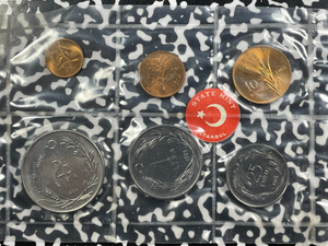 1965 Turkey 6x Coin Uncirculated Mint Set Lot#B2130 With C.O.A.