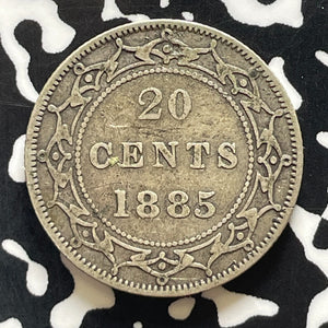 1885 New Brunswick 20 Cents Lot#T5709 Silver! Better Date