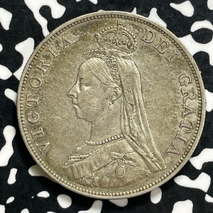 1889 Great Britain Victoria Double Florin Lot#JM9923 Silver! Nice!