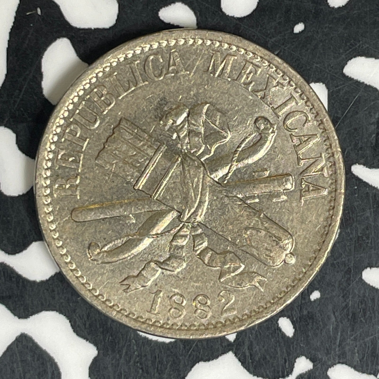 1882 Mexico 5 Centavos Lot#C6253 High Grade! Beautiful!