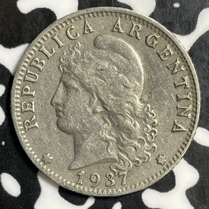 1937 Argentina 20 Centavos Lot#E5744