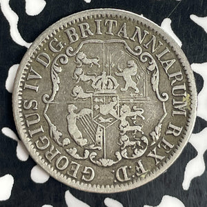 1822 British West Indies 1/4 Dollar Anchor Money Lot#T8111 Silver!