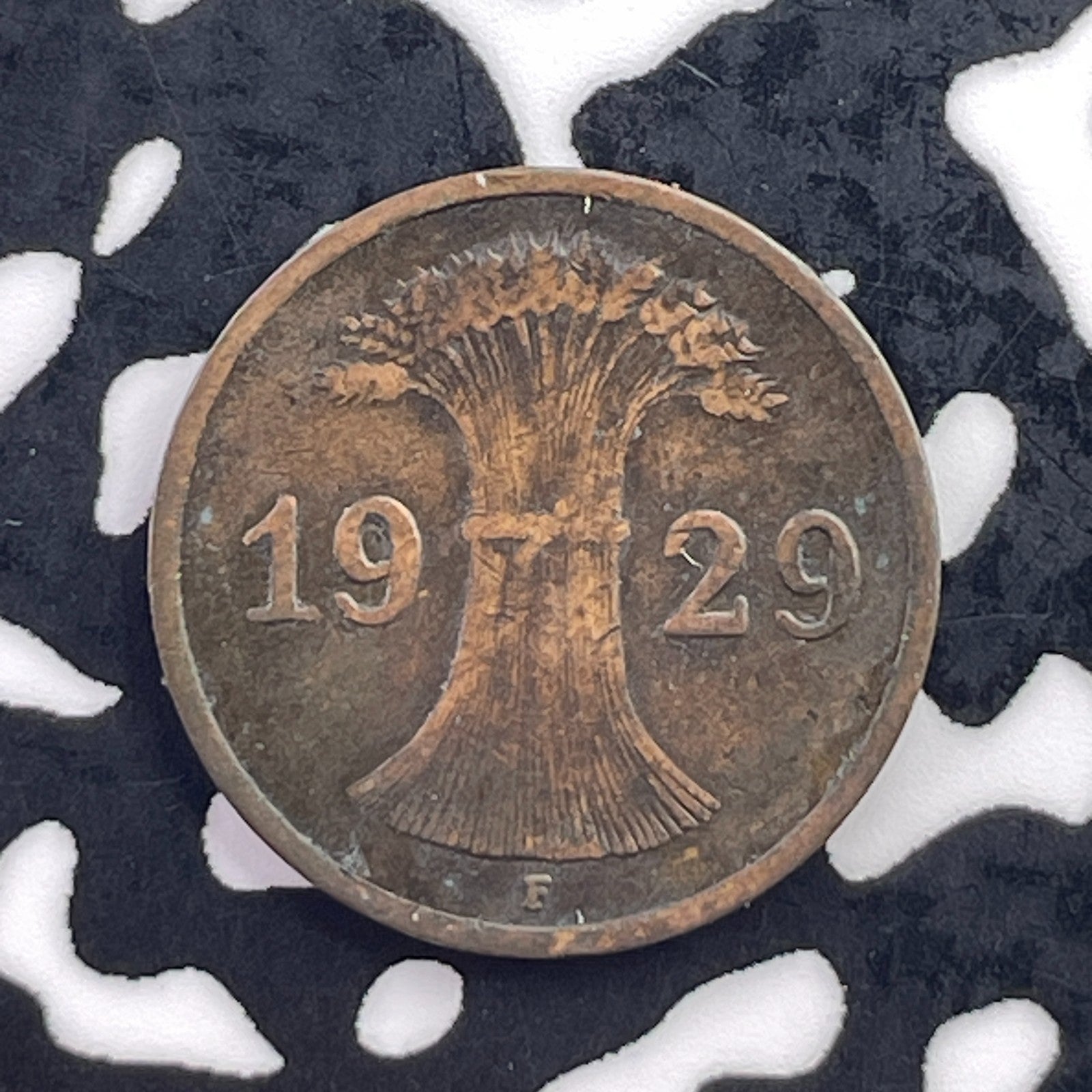 1929-F Germany 1 Pfennig Lot#C5847