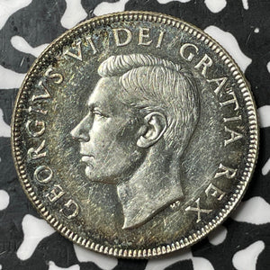 1952 Canada 50 Cents Lot#D7191 Silver! High Grade! Beautiful!