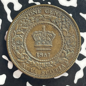 1861 Nova Scotia Large Cent Lot#T7968 Nice!