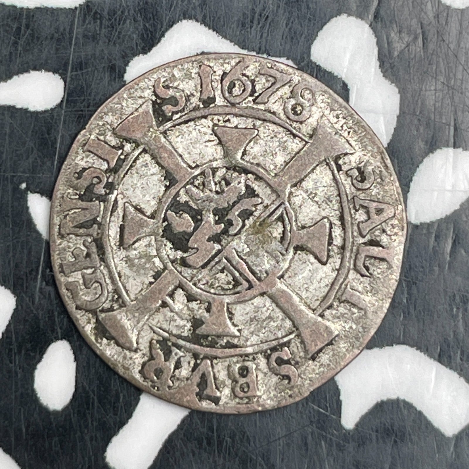 1678 Austria Salzburg 1 Kreuzer Lot#N1834 Silver!