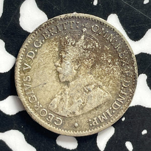 1936 Australia 3 Pence Threepence Lot#C0788 Silver!